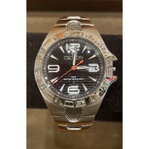 Croton Men's Watch Automatic Stainless Steel Japan Quartz **For Parts/Repair**!